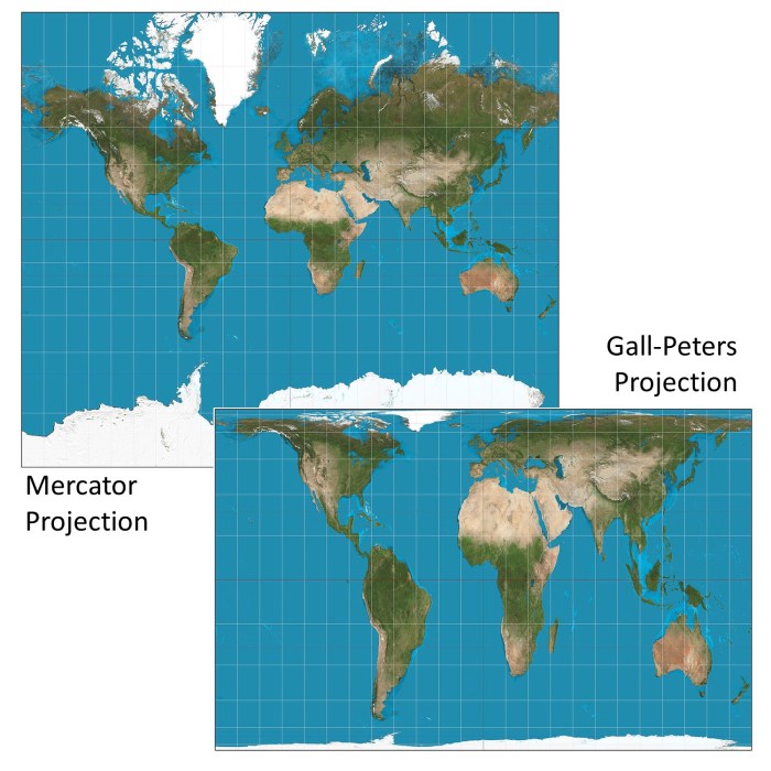 Map gall peters projection mapmania