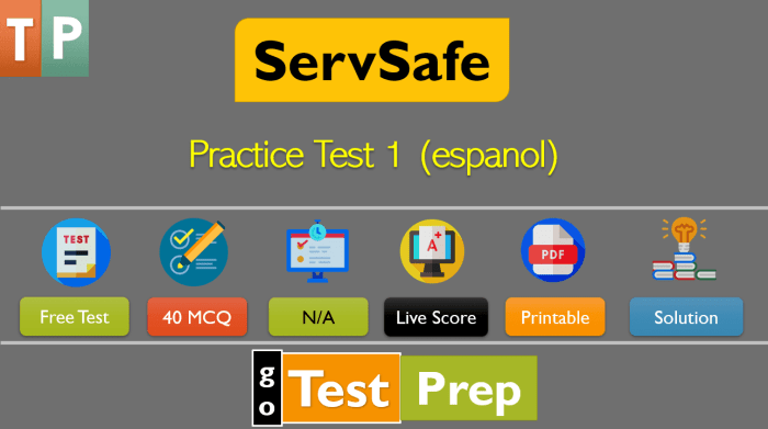 Examen de servsafe en español